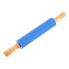 uxcell 9.6 Inch Silicone Rolling Pin Small Dough Roller Blue view 1