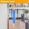 uxcell 9.6 Inch Silicone Rolling Pin Small Dough Roller Blue view 2