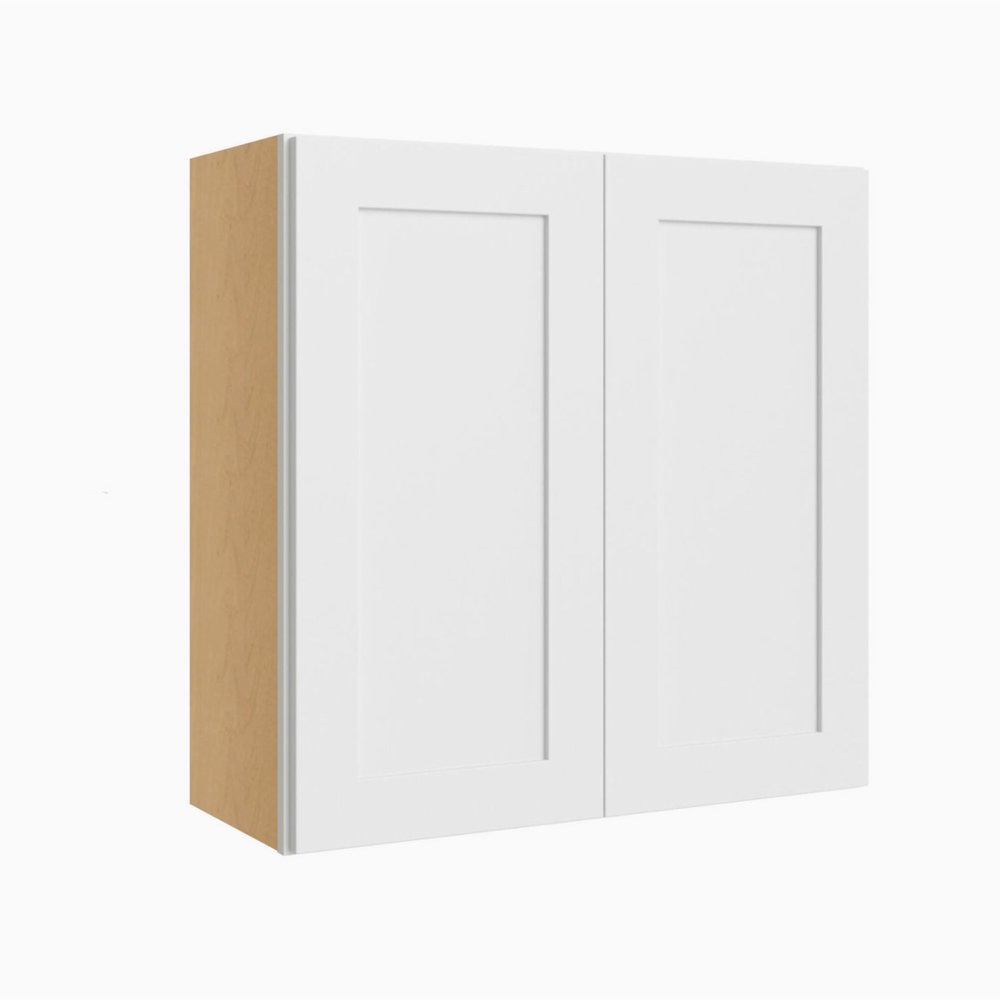 EXPRESS KITCHENS Avon Fully Assembled Plywood 2 Butt Doors Wall Cabinet Painted in White Color (36 in. W x 36 in. H x 12 in. D)