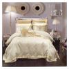 Luxury 4pcs Chic Satin Cotton Bedding Set Queen King Size Duvet Cover Set Bed Sheet/Spread Set Pillowcases,Bed view 1
