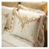 Luxury 4pcs Chic Satin Cotton Bedding Set Queen King Size Duvet Cover Set Bed Sheet/Spread Set Pillowcases,Bed view 3