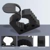 MOZUO 4Pcs Quick Release Rubber Clamps, Rubber Clamp Mounting Kit Quick Release Shovel Mount for Off Road Vehicles UTVs ATVs Emergency Vehicles for Trucks, ATVs, RVs view 2