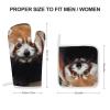 Two Piece Polyester Animal Red Panda Printed Oven Mitts and Two Piece Insulated Pan Pads Insulated and Non-Slip for Kitchen Ovens Microwave Grilling. view 2