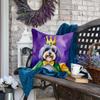 Caroline's Treasures Tibetan Terrier King of Mardi Gras Throw Pillow Machine Washable, Indoor Outdoor Decorative Pillow for Couch, Bed or Patio, 18Hx18W view 4