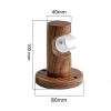 1 piece of walnut curtain rod wooden single rod Roman rod bedroom bay window diameter 29mm hand-polished smooth and delicate(100cm(39.4inch)) view 2