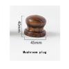 1 piece of walnut curtain rod wooden single rod Roman rod bedroom bay window diameter 29mm hand-polished smooth and delicate(100cm(39.4inch)) view 3