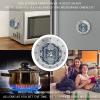 Mechanical Kitchen Timers for Cooking,Retro Design Pattern Printed 60 Minute Magnetic Countdown Timer,Cute Cooking Timers with Alarm,Stainless Steel Time Timer Manual No Batteries Required view 4
