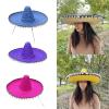 QIEIEI Mexicans Sombrero Hat Straw Sombrero Hat Fiest Hat Sombrero Party Hat Mexicans Hat Fiest Party Hat Mexicans Party view 2
