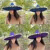 QIEIEI Mexicans Sombrero Hat Straw Sombrero Hat Fiest Hat Sombrero Party Hat Mexicans Hat Fiest Party Hat Mexicans Party view 4