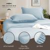 Twin-XL Size 4-PCs Sheet Set Fully Elasticized Fits 15-20" Deep Pocket, Genuine 600 Series 100% Pima Cotton Bed Sheets (Solid, French Blue) view 3