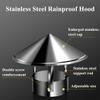 Chimney Cap Stainless Steel Conical Chimney Cap 3" 4" 5" 6" Round Chimney Cap Ventilation Cover 8" 9" 10" 12" Reinforced Design, Not Afraid of Strong Wind and Rain 150mm(5.9in*11.8in) view 2
