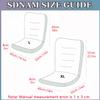 Chair Pads Cushion High Back Chair Cushions Set of 1 2 4 6, Dining -Kitchen -Office Chair Seat Cushion with Ties Thickened One-Piece Outdoor Indoor Furniture Chair Seat Cushion(7Q,33x42x45cm4pcs) view 3