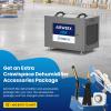 BaseAire 220 Pints Crawlspace Dehumidifiers with Pump and Drain Hose, Commercial Dehumidifier for Home,Garage and Basement, Large Capacity, Compact, Auto Defrost, Intelligent Control, Up to 2900 Sq Ft view 2