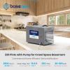 BaseAire 220 Pints Crawlspace Dehumidifiers with Pump and Drain Hose, Commercial Dehumidifier for Home,Garage and Basement, Large Capacity, Compact, Auto Defrost, Intelligent Control, Up to 2900 Sq Ft view 3