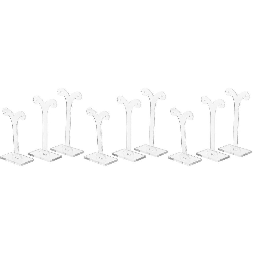 ABOOFAN 9pcs Earring Display Rack -shaped Jewelry Holder for Desktop for Home Shop Use Creative Design for Earrings Necklaces Accessories