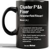 20oz Tumbler, Funny Gifts for Coworkers, Cluster F*&k Fixer Tumbler, Boss Mug, Funny Gift For Boss, Cluster Fixer Coffee Mug, Gift for Problem Solver, Christmas Birthday Gifts for Team Leader Manager view 2