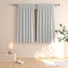 UPOPO Light Grey Room Darkening Curtains 48 inches Long Window Curtain Panels Living Room Kitchen Rod Pocket Thermal Insulated Drapes Bedroom Bathroom Basement 2 Panels 52"x48" view 1