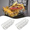 2 Decorative Metal Baskets for Tea and Sugar, Wire Organizers for Kitchen Countertop, Coffee Station, Bathroom Storage view 2