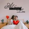 All Because Two People Fell In Love Sign,Metal Love Wall Decor, Lovers Sign Hanging, Bedroom Wall Decor for Couples, Valentine Art, Metal Wall Art for Living Room, Badroom (Black, 53"x25" | 135x64cm, metal wall art) view 1
