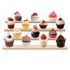 Hnvdkln Wood Figurines Display Stand With Acrylic Bracket Multi Layer Compact Cupcake Display Riser Sturdy Easy to Assemble Perfume Display Stand(transparent color,Four floors) view 1
