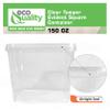 150 oz Square Clear Stackable Deli Containers with Airtight Tamper-Proof Lids, BPA-Free Plastic Food Storage, Microwave, Freezer Safe, Meal Prep, Takeout Containers for Kitchen, Restaurants (100) view 3