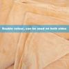 BESTOYARD Solid Fleece Sleeping Blanket Lightweight Flannel Throw for Home Bedroom Khaki Warm Cozy for All Seasons view 4