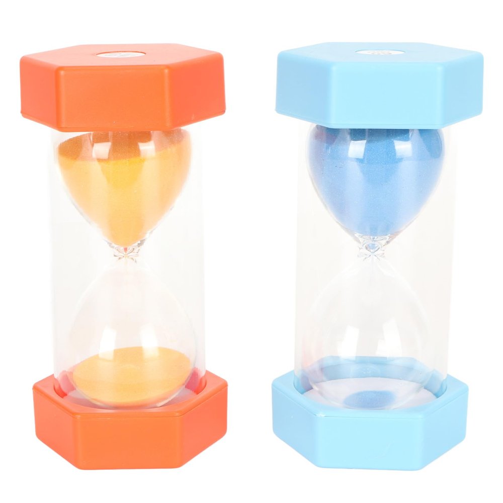 60 Minutes Hourglass Sand Timer for Kids Games, 2Pcs Classroom Home Kitchen Office Use, Screened Sand, ADHD SPD Autism Gifts