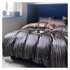 1200TC Cotton Stain Bedding Sets Queen King Size Duvet Cover Bedsheet Pillowcase,Bed view 2