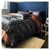 1200TC Cotton Stain Bedding Sets Queen King Size Duvet Cover Bedsheet Pillowcase,Bed view 2