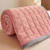 YUNSEU Portable Futon Mattress, Thick Roll-up Mattress, Full Size Floor Mattress, Guest Sleeping Mat, Student Dormitory Sleeping Mat, Single Double Folding Floor Mattress,Save Space view 4