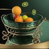 TBFAZDEL Tray Snack Fruit Plate Living Room Home Coffee Table Imitation Glass Office Snack Dessert Dry Fruit Plate view 3