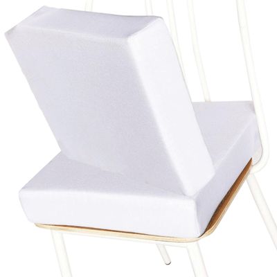 3/5/8cm Thick Detachable Cushion Memory Foam Seat Cushion for Armchair, Non-Slip Design Soft Breathable Comfortable Seat Cushion Suitable for Living Room Dining Room Office With zipper Washable(F4,2pc