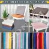 3/5/8cm Thick Detachable Cushion Memory Foam Seat Cushion for Armchair, Non-Slip Design Soft Breathable Comfortable Seat Cushion Suitable for Living Room Dining Room Office With zipper Washable(F4,2pc view 2