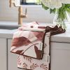 RECYCO Waffle Kitchen Towel Set of 2 - Quick Dry Microfiber Sustainable Dish Towels - Ultra Absorbent Reusable Cleaning Tea Towels - Lightweight Hand Towels,16x 28, Terracotta view 1