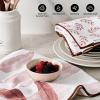 RECYCO Waffle Kitchen Towel Set of 2 - Quick Dry Microfiber Sustainable Dish Towels - Ultra Absorbent Reusable Cleaning Tea Towels - Lightweight Hand Towels,16x 28, Terracotta view 2