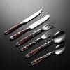 108-piece Silverware Set With wooden Handle, 18/8 Stainless Steel Flatware Sets for 18, Mirror Polished silverware Cutlery Set, Dishwasher Safe tableware for home and kitchen view 1
