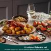 108-piece Silverware Set With wooden Handle, 18/8 Stainless Steel Flatware Sets for 18, Mirror Polished silverware Cutlery Set, Dishwasher Safe tableware for home and kitchen view 2