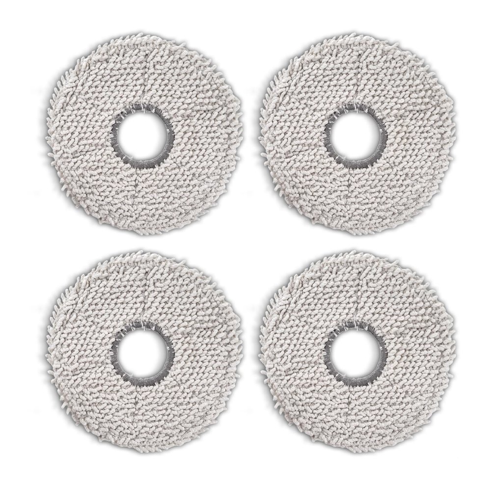 (4 Pack) Mop Pads for ECOVACS DEEBOT T30 Pro Max/ T30 Pro Omni/ T30S/ T30S Combo/ T30C Omni/ X5 Pro Omni/ X2 Omni X2 Pro T20 Omni X1 Omni X1 PRO Omni X1 PLUS T10 Omni T10 Turbo Yeedi M12 Pro+ X1 Turbo