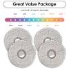 (4 Pack) Mop Pads for ECOVACS DEEBOT T30 Pro Max/ T30 Pro Omni/ T30S/ T30S Combo/ T30C Omni/ X5 Pro Omni/ X2 Omni X2 Pro T20 Omni X1 Omni X1 PRO Omni X1 PLUS T10 Omni T10 Turbo Yeedi M12 Pro+ X1 Turbo view 2