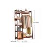 DIEYPOL Coat Rack Standing Clothes Rack Floor-Standing Bedroom Wooden Clothes Hanger Simple Home Clothes Hanging Rack Storage Rack Coat Rack view 2