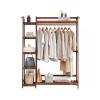 DIEYPOL Coat Rack Standing Clothes Rack Floor-Standing Bedroom Wooden Clothes Hanger Simple Home Clothes Hanging Rack Storage Rack Coat Rack view 3
