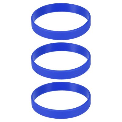 MECCANIXITY Bracelets Wristbands 1/2" Width 8.5" Length Blue, 3Pcs