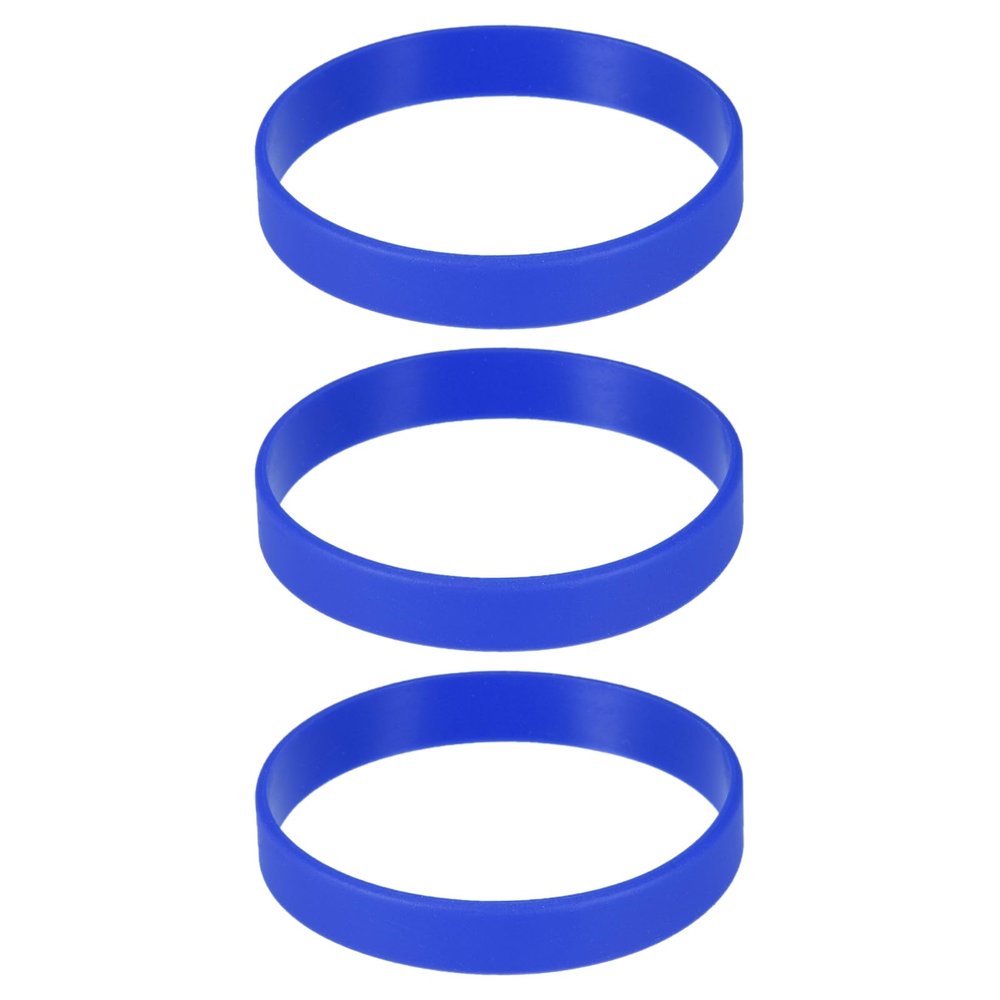 MECCANIXITY Bracelets Wristbands 1/2" Width 8.5" Length Blue, 3Pcs