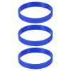 MECCANIXITY Bracelets Wristbands 1/2" Width 8.5" Length Blue, 3Pcs view 1