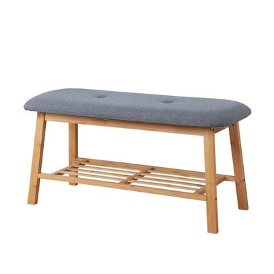 ULTRAWAVE Entryway Stool Home Doorway Seatable Shoe Changing Stool Fitting Room Shoe Rack Simple Shoe Changing Stool Shoe Bench(B)
