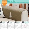 Remote Control Holder for Recliner Non-Slip Armchair Caddy Couch Armrest Organizer, Arm Chair Bedside Caddy Storage Organizer for Recliner Couch With 6 Pockets for Magazine, Phone, iPad (Beige) view 4