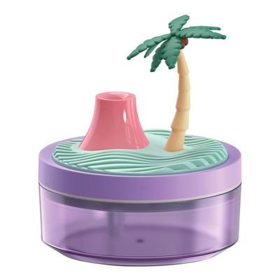 Mini Humidifier, Tree Desktop Humidifiers 2 Mist Modes 320ML USB Personal Humidifier with 7 Color Lights for Home Office Travel