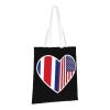 LIFANGMI I Love America And Costa Rica Tote Bag for Women Canvas Tote Bags Reusable Shopping Bags Use For Shopping The Tote Bag,Grocery Bags,DIY Gift Bags view 2