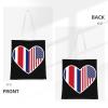 LIFANGMI I Love America And Costa Rica Tote Bag for Women Canvas Tote Bags Reusable Shopping Bags Use For Shopping The Tote Bag,Grocery Bags,DIY Gift Bags view 4