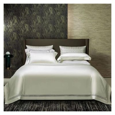 Blue Solid Color 1500TC High end Egyptian Cotton Duvet Cover Luxury Hollow Out Bedding Set Silky Soft Bed Cover Bed Sheet Pillowcases,Bed